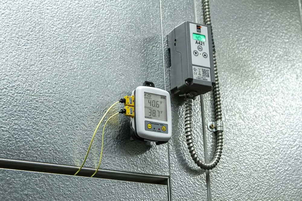 Temperature-sensitive freight staged under cold-chain conditions, logged from receipt through outbound dispatch.